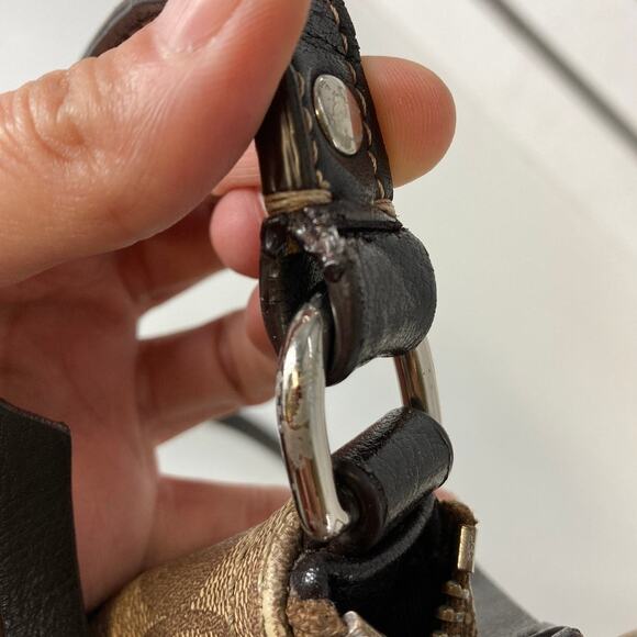 COACH F18926 MEDIUM TAN, BROWN SIGNATURE CROSSBODY BAG - Picture 5 of 16